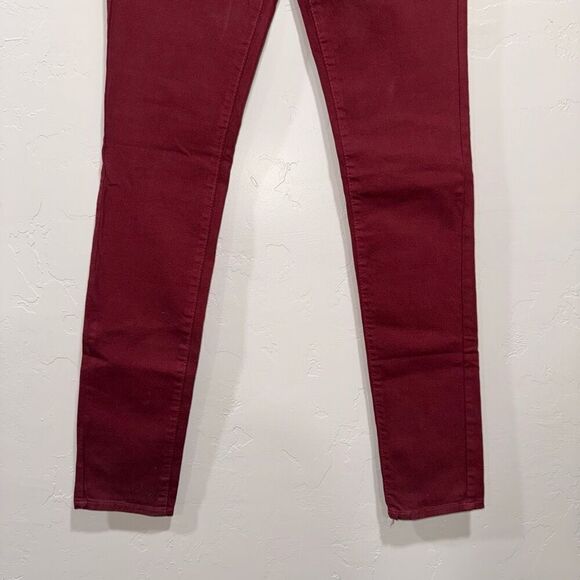 NEW GJG Denin Maroon Skinny Jeans Size 5 - Picture 3 of 8